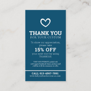 Hartelijk dank voor de gezondheidsfoto-promo, herh visitekaartje