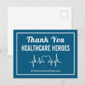 Hartelijk dank voor de gezondheidshypoen briefkaart (Voorkant / Achterkant)