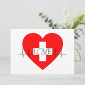 Hartelijk dank voor de gezondheidswerkers bedankkaart (Staand voorkant)