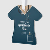 Hartelijk dank voor de gezondheidszorg Hero Blue S Ornament (voorkant)