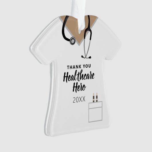 Hartelijk dank voor de gezondheidszorg Hero Covid  Ornament (voorkant)