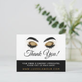 Hartelijk dank voor de Glamoureuze Goudoogknoes Ma Briefkaart (Staand voorkant)