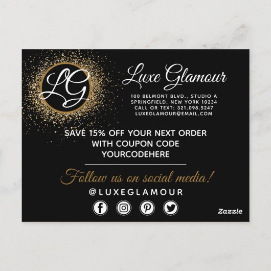 Hartelijk dank voor de Glamoureuze Goudoogknoes Ma Briefkaart (Achterkant)