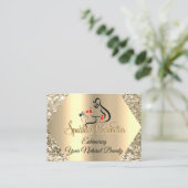 Hartelijk dank voor de Glitter Logo van uw koopord Visitekaartje (Staand voorkant)