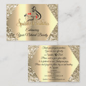 Hartelijk dank voor de Glitter Logo van uw koopord Visitekaartje (Voorkant / Achterkant)