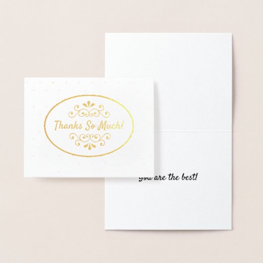 Hartelijk dank voor de Gold Foil Note Card Folie Kaarten (Display)