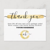 Hartelijk dank voor de Gold Minimalist Stylist Mar Briefkaart (Voorkant)