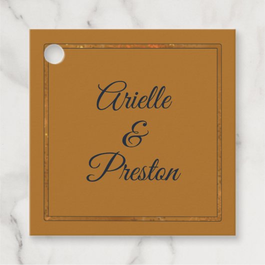 Hartelijk dank voor de gouden mars bedankjes labels (Voorkant)