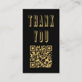 Hartelijk dank voor de gouden QR-code Enclosure Ka Informatiekaartje (Voorkant)