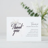 Hartelijk dank voor de grijze Tone-sympathiekaart Bedankkaart (Staand voorkant)