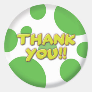 Hartelijk dank voor de groene vlekken Sticker