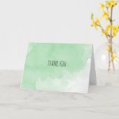 Hartelijk dank voor de groene Waterverf Kaart (Gele Bloem)
