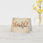 Hartelijk dank voor de herfst Leaves Kaart (Gele Bloem)