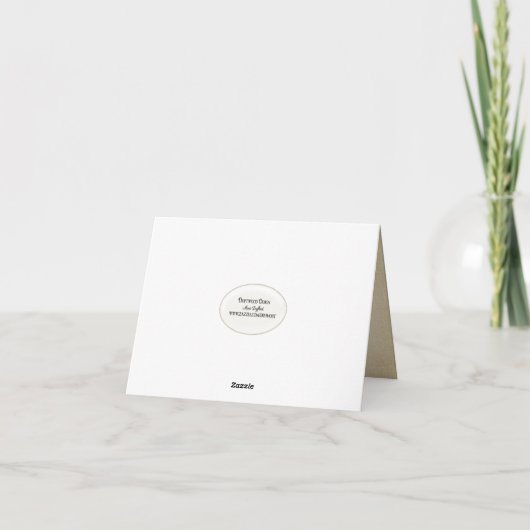 Hartelijk dank voor de herfst Leaves Kaart (Achterkant)