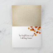 Hartelijk dank voor de herfst Leaves Kaart (Binnen)