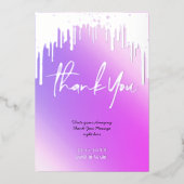 Hartelijk dank voor de holografische kaarten voor (Voorkant)