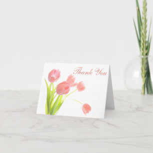 Hartelijk dank voor de inktendrips Floral Notecard Bedankkaart