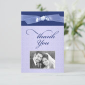 Hartelijk dank voor de joodse fotokaart met lint bedankkaart (Staand voorkant)