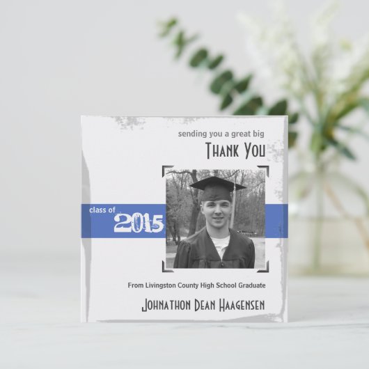 Hartelijk dank voor de kaart 2015 Afstuderen Rusti (Staand voorkant)