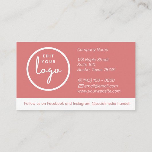 Hartelijk dank voor de Kaart Bedrijfsomgeving (Achterkant)