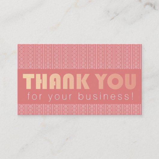 Hartelijk dank voor de Kaart Bedrijfsomgeving (Voorkant)