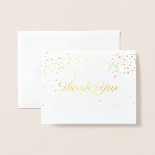 Hartelijk dank voor de kaart Gold Foiled