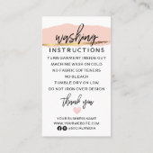 Hartelijk dank voor de kaart met bestelling en was visitekaartje (Achterkant)