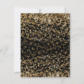 Hartelijk dank voor de kaart Modern Black Gold Gli (Achterkant)