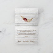 Hartelijk dank voor de kaart Pampas Grass Wedding  (Binnen)