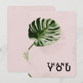 Hartelijk dank voor de kaart Tropical Palm Leaf (Voorkant / Achterkant)