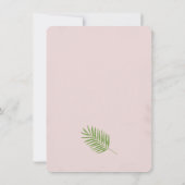 Hartelijk dank voor de kaart Tropical Palm Leaf (Achterkant)