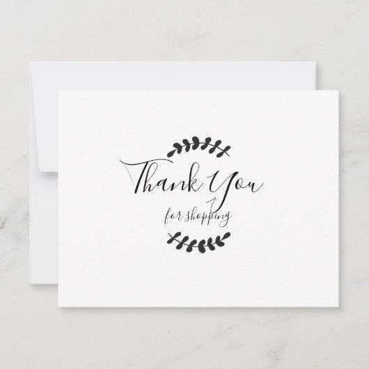 Hartelijk dank voor de Kaart Winkelkorting (Voorkant)