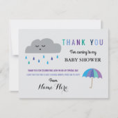 Hartelijk dank voor de kaarten Cloud Baby shower S (Voorkant)