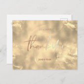 Hartelijk dank voor de kaarten Faux Folie Gold (Voorkant / Achterkant)