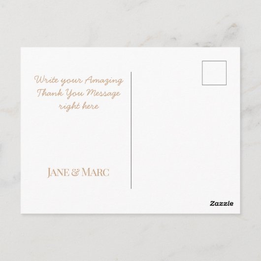 Hartelijk dank voor de kaarten Faux Folie Gold (Achterkant)