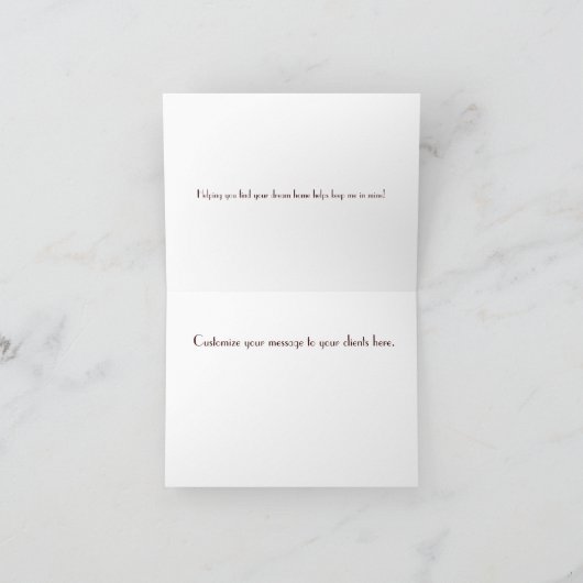 Hartelijk dank voor de kaarten voor Realtors (Binnen)