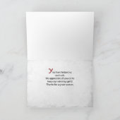 Hartelijk dank voor de keizersbal grote, drukke sp kaart (Binnen)