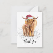 Hartelijk dank voor de kerstkerst van de Baby show Notitiekaartje (Voorkant)