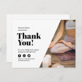 Hartelijk dank voor de klantenkorting aankondigingskaart (Voorkant / Achterkant)