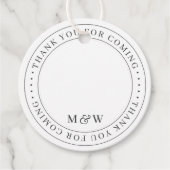 Hartelijk dank voor de klassieke korte foto van he bedankjes labels (Voorkant)