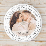 Hartelijk dank voor de klassieke korte foto van he magneet<br><div class="desc">Dit eenvoudige en klassieke ontwerp is samengesteld uit serif typografie en voegt een douanefoto toe. "Bedankt voor je komst",  geschreven in het serif.</div>