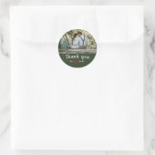 Hartelijk dank voor de klassieke ronde sticker (Tas)