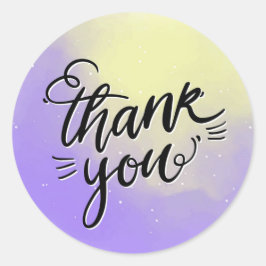 Hartelijk dank voor de klassieke ronde sticker