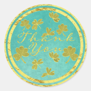 Hartelijk dank voor de klassieke ronde sticker