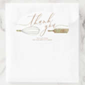 Hartelijk dank voor de kleine bedrijven ovale sticker (Tas)