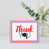 Hartelijk dank voor de kleuren Red White en Blue S Briefkaart (Staand voorkant)