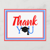 Hartelijk dank voor de kleuren Red White en Blue S Briefkaart (Voorkant)