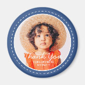 Hartelijk dank voor de komst van de aangepaste fot magneet (Voorkant)