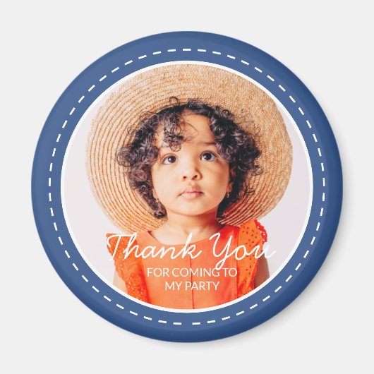 Hartelijk dank voor de komst van de aangepaste fot magneet (Voorkant)