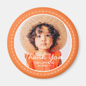 Hartelijk dank voor de komst van de aangepaste fot magneet (Voorkant)